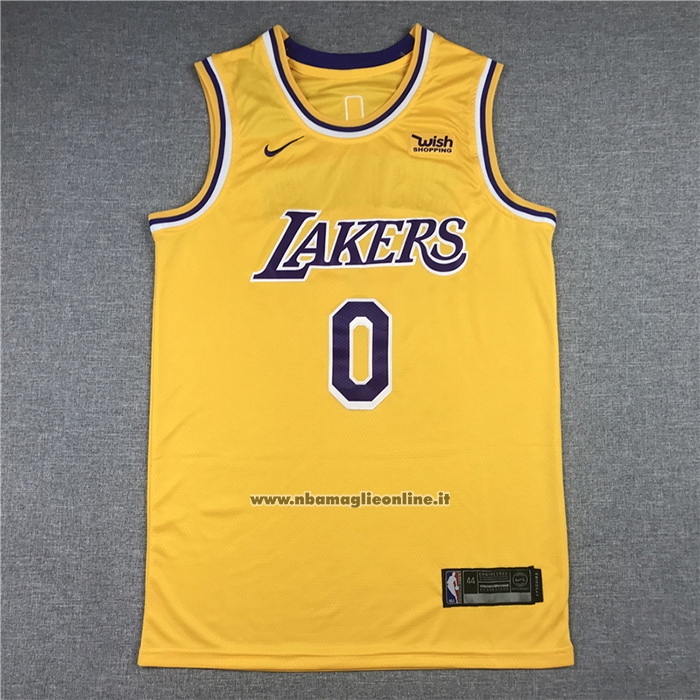 Maglia Los Angeles Lakers Russell Westbrook #0 Icon 2020 Giallo